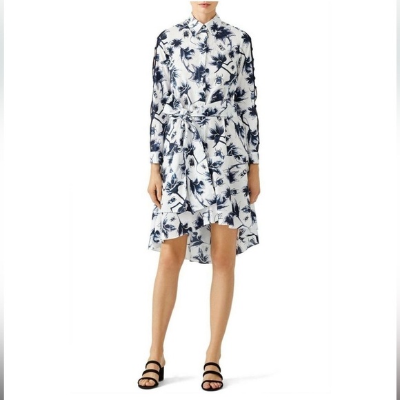 Osman Printed Suzie Floral Button Front Dress US 6 - Picture 1 of 12